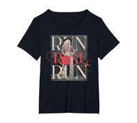 Run Rose Run Guitarra Dolly Parton Camiseta, Mujer Tallas Grandes, Negro, 1XL Grande