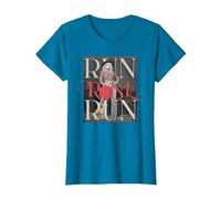 Run Rose Run Guitarra Dolly Parton Camiseta, Mujer, Zafiro, L