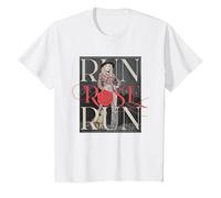 Run Rose Run Guitarra Dolly Parton Camiseta, Niños, Blanco, 8 años