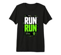 Run Run Marathon Sport Illustration Graphic Camiseta Premium