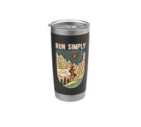 Run Simply Ultra Marathoner Country Running Running Running Vaso térmico de acero inoxidable de doble pared