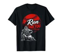 Run Steal I Dare You Baseball Catcher Vintage Humor Camiseta