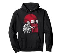 Run Steal I Dare You Baseball Catcher Vintage Humor Sudadera con Capucha