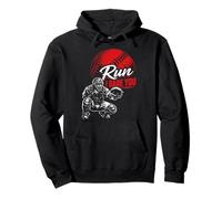 Run Steal I Dare You Baseball Catcher Vintage Humor Sudadera con Capucha