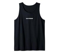 Run Strong - Urban Minimalist Streetwear Graphic tee Camiseta sin Mangas