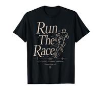 Run The Race Christian Runner Versículo de la Biblia Fe Deporte Camiseta