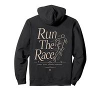 Run The Race Christian Runner Versículo de la Biblia Fe Deporte Sudadera con Capucha