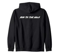 Run to the Hills | 1980's music 80's song Iron Sudadera con Capucha