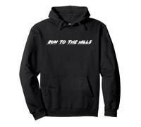 Run to the Hills | 1980's music 80's song Iron Sudadera con Capucha