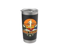 Run Trails Retro Country Running Ultra Maratoner Trails Vaso térmico de acero inoxidable de doble pared