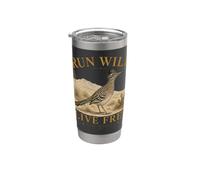 Run Wild Live Free Nuevo México Vaso térmico de acero inoxidable de doble pared