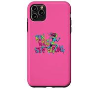 Run Wild Stay Strong Gym Mujer Corredor Motivación Carcasa para iPhone 11 Pro MAX