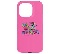 Run Wild Stay Strong Gym Mujer Corredor Motivación Carcasa para iPhone 15 Pro