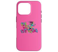 Run Wild Stay Strong Gym Mujer Corredor Motivación Carcasa para iPhone 16 Pro