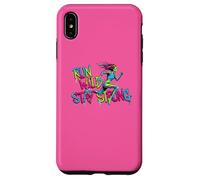 Run Wild Stay Strong Gym Mujer Corredor Motivación Carcasa para iPhone XS MAX
