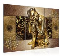 Runa Art Buda Zen Cuadro Decorativo para Sala XXL Beige Feng Shui 1 Piezas Decoración de Pared 041315c