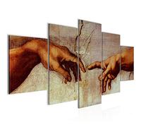 Runa Art Creación De Adam Michelangelo Cuadro Lienzo no Tejido 5 Piezas Manos Creación De Adán Dormitorio Corredor 700153a