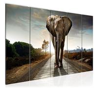 Runa Art Cuadro África Elefante Impresión de arte Cuadro in Lienzo no Tejido Sala Dormitorio 042656a