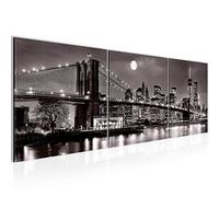 Runa Art - Cuadros New York 120 x 40 cm Cuadro in Lienzo no Tejido Marrón Moderno Decoración de Pared 606733c
