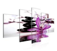 Runa Art Flores Orquídea Cuadro Lienzo no Tejido 5 Piezas Spa Zen Violeta Dormitorio Corredor 204253b