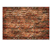 Runa Art Papel tapiz fotográfico pared de ladrillo Moderna Lana Sala Cuarto Salón - Made in Germany - rojo 9480010a