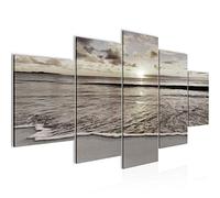 Runa Art Tabella Beach Decorazione parete e mare - 150 x 75 cm XXL Stampa su Tela Salotto Appartamento - pronta per essere appesa - 607953c