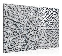 Runa Art Tabla decoración de la pared Mandala - 60 x 40 cm Vista de impresión en lienzo Salón Apartamento - listo para colgar - 506115b