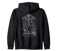 Runa de Tyr, Dios nórdico, Guerreros Vikingos y Lobos Sudadera con Capucha