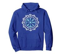 Runa vikinga Vegvisir Runa nórdica Glifo Vikingo Icono Sudadera con Capucha, Unisex para Adultos, Azul Real, XXL