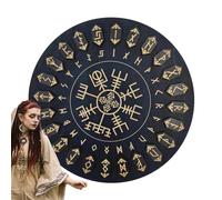 Runas de adivinación de madera | Runas de madera hechas a mano para manualidades de brujas, herramientas decorativas multifuncionales para manualidades con inscripciones inmortales para meditación,