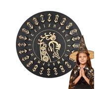 Runas de adivinación - Runas de madera para brujas, suministros decorativos de brujas | Herramientas decorativas de artesanía para meditación, artesanía de brujas, altar, suministros de bruja pagana
