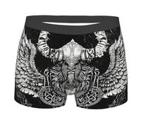Runas De Meditación del Guerrero Nórdico Vikingo Odín Underwear Boxer Hombre Elástico Calzoncillos Hombres Cintura Ropa Interior Hombres para Uso Diario Dormir S