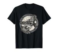 Runas de Walhalla Cuervos de Odín Mitología nórdica Vikingo Camiseta