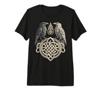 Runas nórdicas Huginn & Muninn - Mitología germánica Celta Camiseta Premium