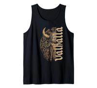 Runas nórdicas Vegvisir con Barba Trenzada de Guerrero Vikingo Camiseta sin Mangas