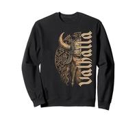 Runas nórdicas Vegvisir con Barba Trenzada de Guerrero Vikingo Sudadera