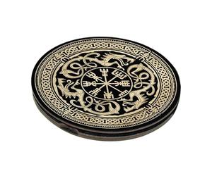 Runas para principiantes, juego de runas de madera rituales, herramientas de meditación portátiles con caja magnética para hombres, mujeres, altar, adivinación, decoración, adornos, 8.6 x 0.5 pulgadas