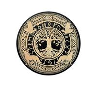 Runas para principiantes - Runas rituales multiuso, herramientas de meditación portátiles de madera con caja magnética para hombres y mujeres, adornos de decoración de adivinación de altar