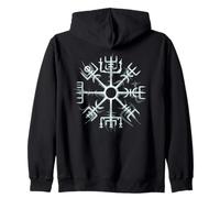 Runas vikingas Vegvisir Valhalla Brújula nórdica Sudadera con Capucha