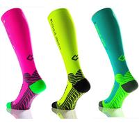 RUNATTACK es la Media de compresión para Deporte de Under Pressure (compresión: 18-21mmHg), Made in Germany! (Verde neón, 39-42 (Pantorrilla: 30-41cm))
