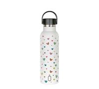 Runbott Botella Confeti Hearts Cream 600mL