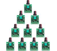 RUNCCI-YUN 10pcs PWM Controlador de Velocidad del Motor, Bajo Voltaje DC 1.8V-12V Interruptor de Controlador Ajustable,potenciometro 12v, con Perilla de Control Velocidad