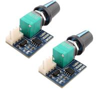 RUNCCI-YUN 2PCS controlador de velocidad de ventilador PWM, regulador de ventilador PWM DC 0-12V 4 cables,control de ventilador PWM para Chasis de Pc