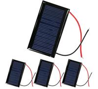 RUNCCI-YUN 4pcs 5V 30mA 53X30mm Micro Mini Células de Panel Solar ，policristalino,De Epoxy Panel Solar,portátil,para Hogar DIY, Proyectos Científicos - Juguetes - Cargador de Batería