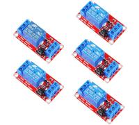 RUNCCI-YUN 5 Piezas Módulo de Relé de 1 Canal 12V con Aislamiento Optoacoplador, soporte alto o bajo nivel disparador Módulo de Relé de Expansión