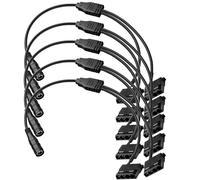 RUNCCI-YUN 5PCS DC a 3/4-Pin cable Alimentación ventilador PC,DC 5,5mm x 2,1mm a 4 Pines Molex Cable Conector Adaptador de fan splitter PC ventilador de caja Cable (5V-12V)