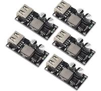 RUNCCI-YUN 5pcs DC-DC Power Buck Module Convertidor USB Buck,Módulo Reductor DC-DC 4.5-32V 12V 24V a 5V QC 3.0 Módulo de Carga Fuente de Alimentación Regulador de Voltaje