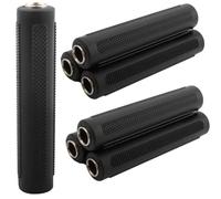 RUNCCI-YUN 6 Piezas Acoplador de Audio Hembra a Hembra TS/TRS de 6,35 mm, Acoplador estéreo y Mono de 6.35 mm 1/4 ",daptador estéreo de 6,35 mm, Conectores cambiadores de género