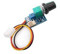 RUNCCI-YUN controlador de velocidad de ventilador PWM DC 0-12V 4 cables 1canales para Chasis de Pc（Con terminales precableados）