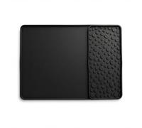 Rundago Tappetino Macchina Caffe, 60x40 cm Tappetino per Macchina da Caffè, Accessori Caffe, Tappetino Silicone Cucina, Tappetino Scolapiatti Assorbente, Adecuado para Máquinas de Café, Black